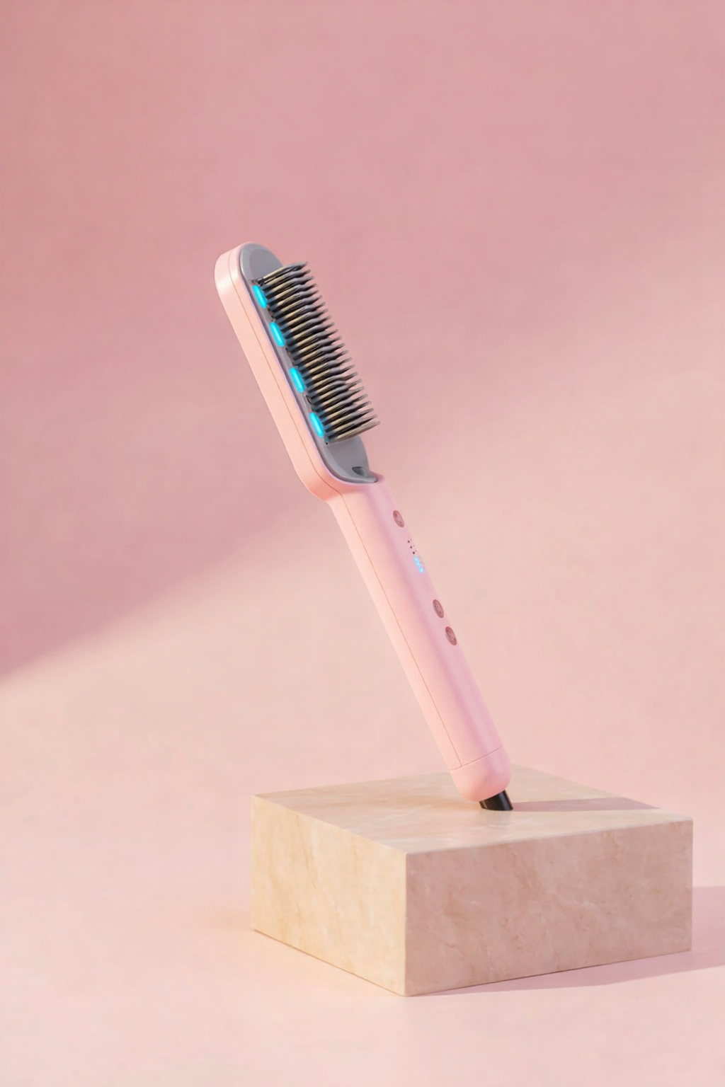 Rechargeable Hot brush Hair Straightener | 3-in-1 Styling Tool | wireless